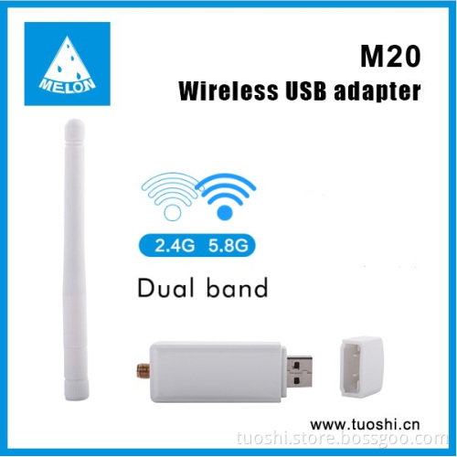 11AC USB wifi dongle dual band 2.4G/5.8G,up to 433Mbps,factory low price,M20